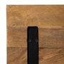 Ixia Tablero de Mesa de Madera de Mango Natural 80 x 80 x 3 cm