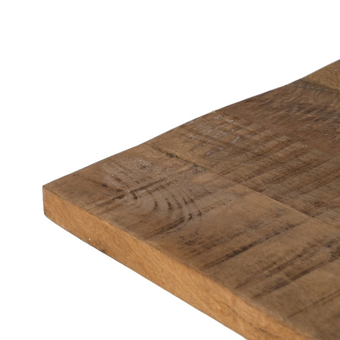Ixia Tablero de Mesa de Madera de Mango Natural 80 x 80 x 3 cm
