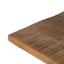 Ixia Tablero de Mesa de Madera de Mango Natural 80 x 80 x 3 cm