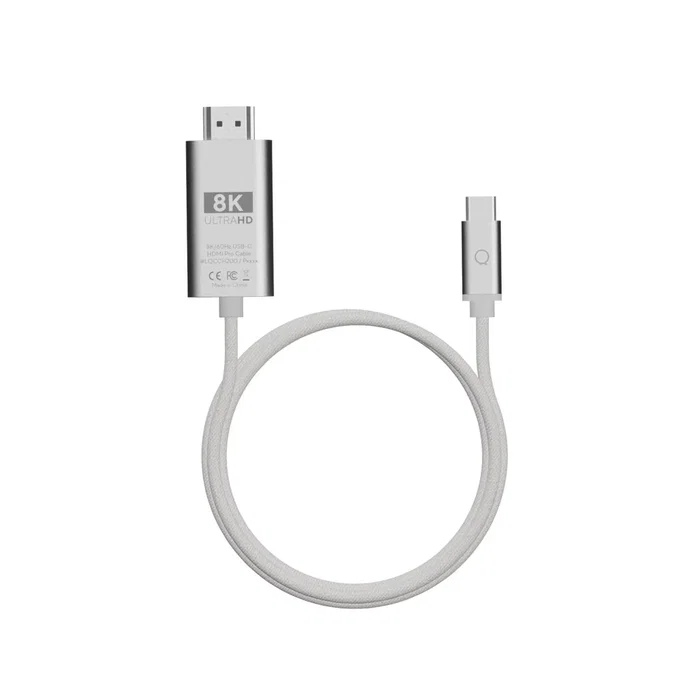 LINQ LQCCH200 Cable Adaptador USB-C a HDMI 8K 60Hz 2m, Gris