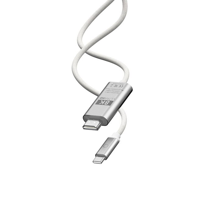 Cable USB Linq Byelements LQCCH200 Gris 2 m
