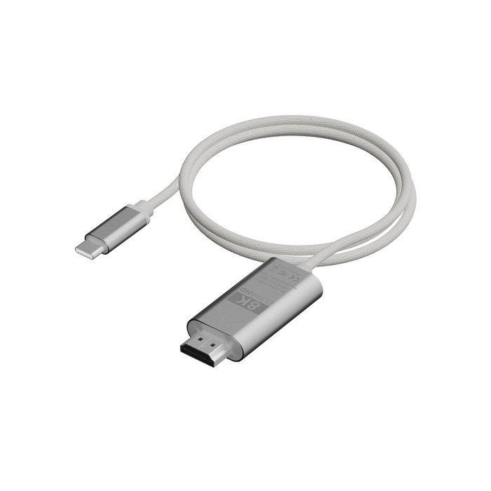 Cable USB Linq Byelements LQCCH200 Gris 2 m