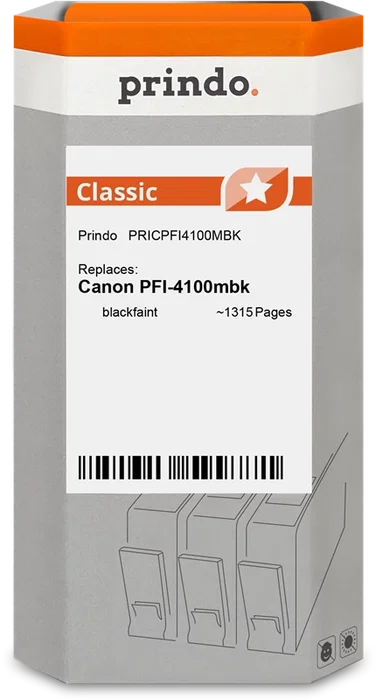 Prindo Cartucho de tinta Negro (mate) PRICPFI4100MBK Classic Prindo Cartucho de tinta Negro (mate) PRICPFI4100MBK Classic