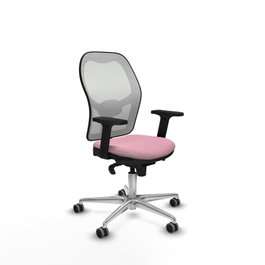 PIQUERAS Y CRESPO Silla de oficina Jorquera Rosa y Blanca