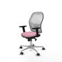 PIQUERAS Y CRESPO Silla de oficina Jorquera Rosa y Blanca