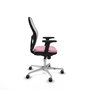 PIQUERAS Y CRESPO Silla de oficina Jorquera Rosa y Blanca