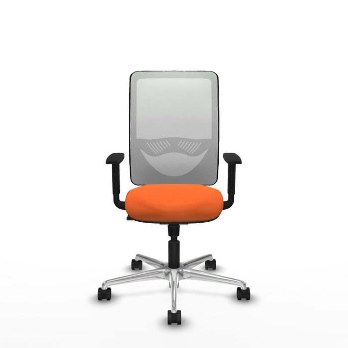 PIQUERAS Y CRESPO Silla de oficina Zulema con mecanismo Sincro, Naranja y Blanco PIQUERAS Y CRESPO Silla de oficina Zulema con mecanismo Sincro, Naranja y Blanco
