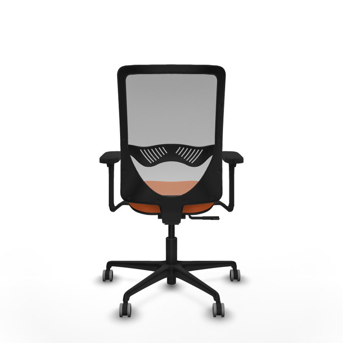 PIQUERAS Y CRESPO Silla de oficina Zulema Naranja y Gris