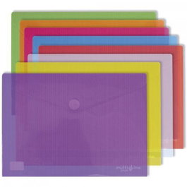 GRAFOPLAS Pack 12 Sobres PP Multiline A3 Surtidos