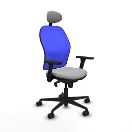 PIQUERAS Y CRESPO Silla de oficina Jorquera Gris claro/Azul