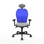 PIQUERAS Y CRESPO Silla de oficina Jorquera Gris claro/Azul