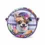 Karactermania Krazymals Bolso Bandolera Redondo Chihuahua Lila Sintético