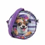 Karactermania Krazymals Bolso Bandolera Redondo Chihuahua Lila Sintético