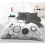 Home Linge Passion HOM3701393708296 Conjunto de edredones de microfibra, 240x260 cm, 2 fundas de almohada 63x63 cm, gris claro
