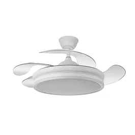 Bayomo Ventilador 59w 6980lm Blanco 4 Aspas Desplegables DC con Mando y Regulador de Intensidad