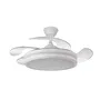 Bayomo Ventilador 59w 6980lm Blanco 4 Aspas Desplegables DC con Mando y Regulador de Intensidad