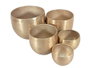 DKD Home Decor Set de 5 Maceteros de Aluminio Dorado 35x35x29,5 cm