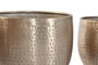DKD Home Decor Set de 5 Maceteros de Aluminio Dorado 35x35x29,5 cm