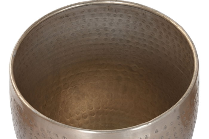DKD Home Decor Set de 5 Maceteros de Aluminio Dorado 35x35x29,5 cm