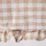 Ixia Cojín Cuadros Beige Algodón 43 x 43 cm
