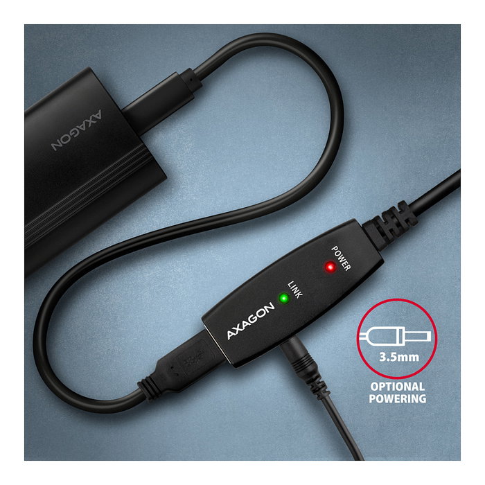 Axagon ADR-207 Cable extensor y repetidor USB 2.0 de 7,5m Axagon ADR-207 Cable extensor y repetidor USB 2.0 de 7,5m