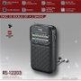 SAMI Radio sami 2 bandas negro con auricular