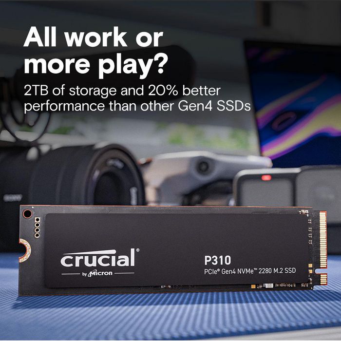 Crucial P310 SSD 500 GB M.2 NVMe PCIe Gen 4 Crucial P310 SSD 500 GB M.2 NVMe PCIe Gen 4
