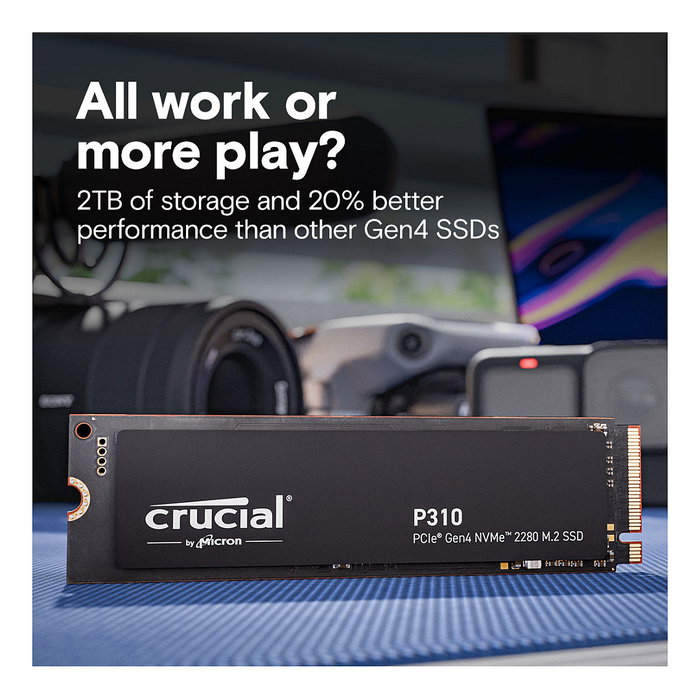 Crucial P310 SSD 500 GB M.2 NVMe PCIe Gen 4 Crucial P310 SSD 500 GB M.2 NVMe PCIe Gen 4