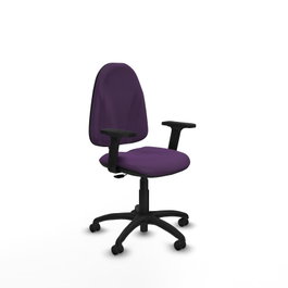 PIQUERAS Y CRESPO Silla de oficina Algarra Morada con Brazos 2D