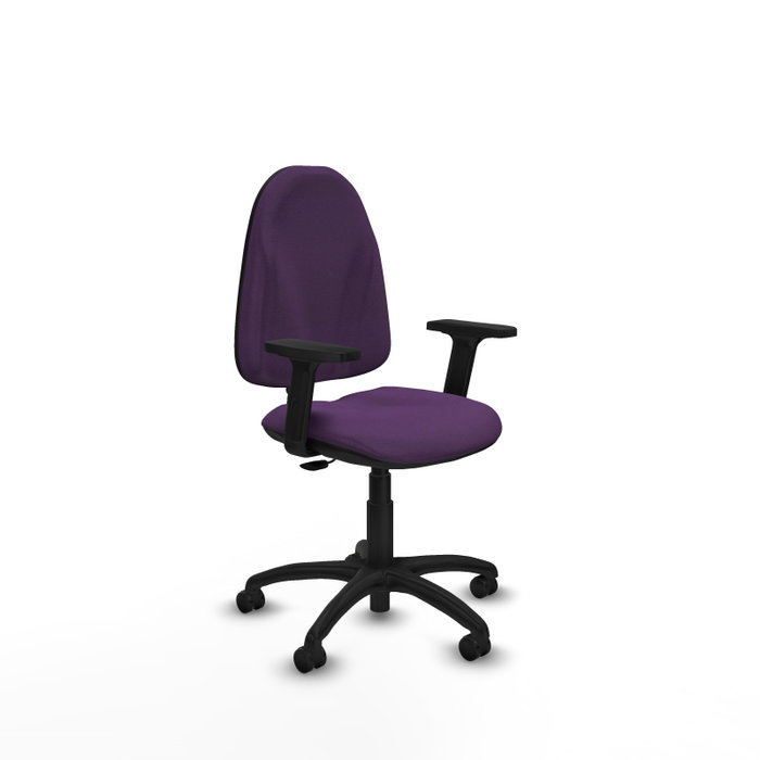 PIQUERAS Y CRESPO Silla de oficina Algarra Morada con Brazos 2D PIQUERAS Y CRESPO Silla de oficina Algarra Morada con Brazos 2D