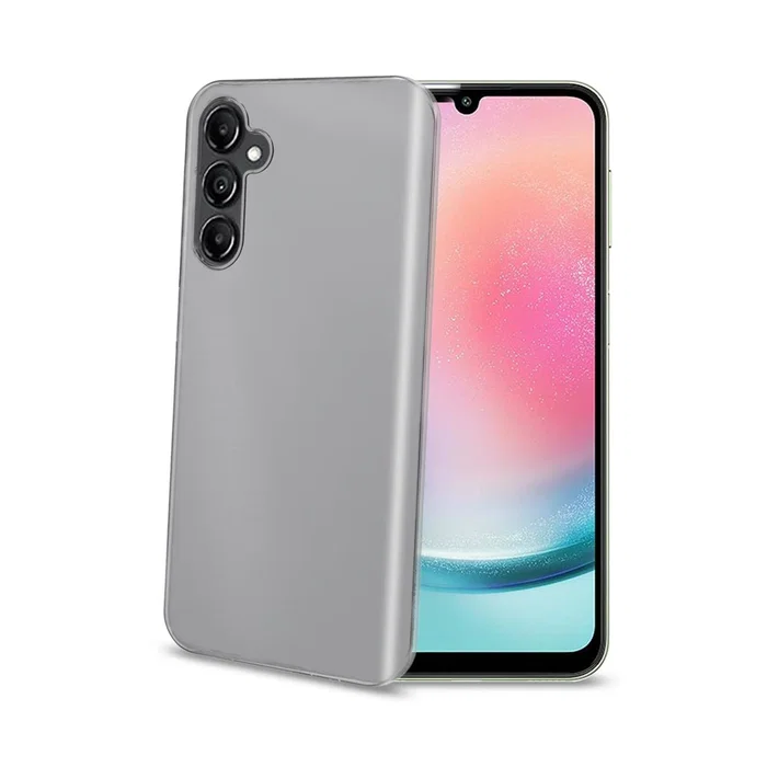 Celly GelSkin1038 Funda para Samsung Galaxy A24 4G, Transparente, Compatible con Pantalla de 6.5 Pulgadas