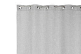 DKD Home Decor Plain23 Cortina Gris 260 x 140 cm (2 Unidades)