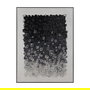 Cuadro Abstracto Blanco-Negro 90 X 120 cm