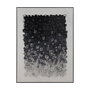 Ixia Cuadro Abstracto Blanco-Negro 90 x 120 cm