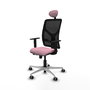 PIQUERAS Y CRESPO Silla de oficina Motilla Rosa con mecanismo Sincro/Traslack