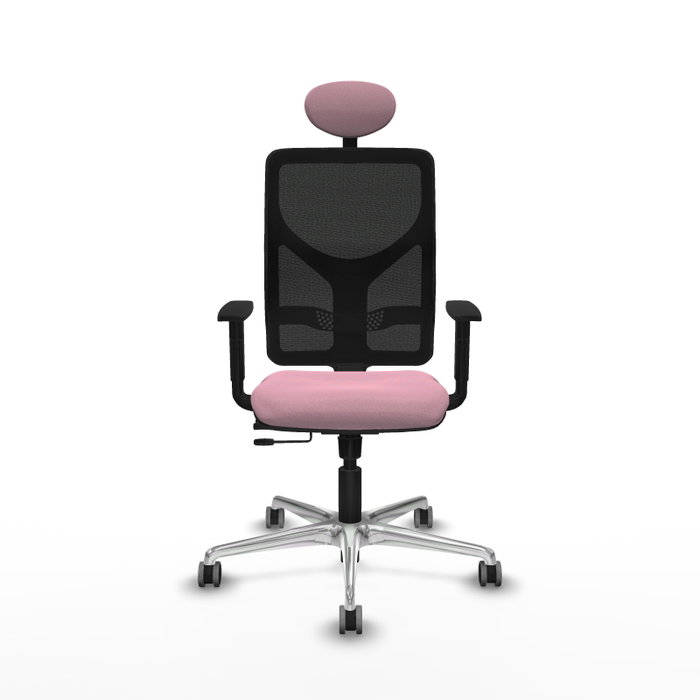 PIQUERAS Y CRESPO Silla de oficina Motilla Rosa con mecanismo Sincro/Traslack