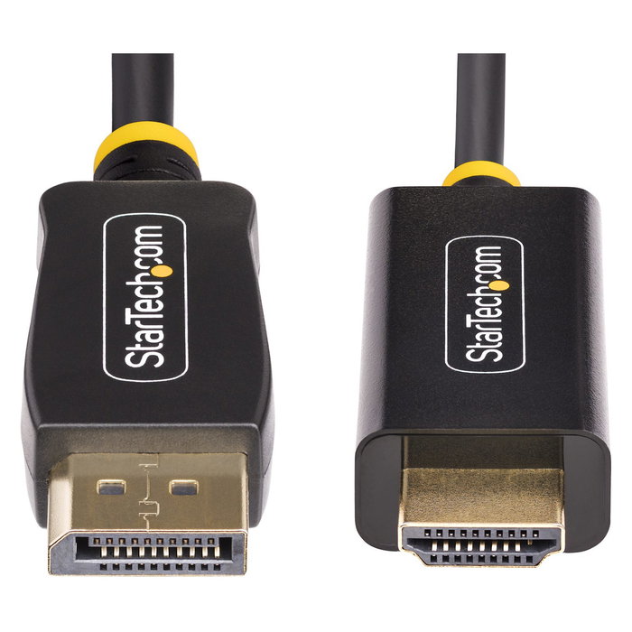 StarTech Cable Adaptador DisplayPort a HDMI 3m 4K 60Hz HDR DP a HDMI 2.0b Convertidor Activo de Vídeo Macho a Macho Negro Chapado en Oro StarTech Cable Adaptador DisplayPort a HDMI 3m 4K 60Hz HDR DP a HDMI 2.0b Convertidor Activo de Vídeo Macho a Macho Negro Chapado en Oro