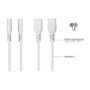 Kabelmeister Adaptador de extensión Euro C8 a C7 de 20 cm