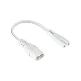 Kabelmeister Adaptador de extensión Euro C8 a C7 de 20 cm