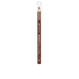 Essence POUTLINE SOFT GLIDE Perfilador de Labios Lápiz Delineador 0.62g - #04 Cocoa Me Crazy, Tono Nude Malva, Textura Cremosa, Volumen, Madera Afilada