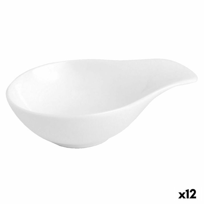 Quid Bol Porcelana Chef 11x8 cm (12 Unidades) Blanco