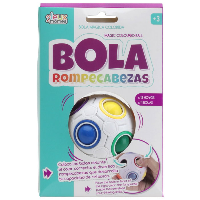 Jeux 2 momes Bola Mágica Rompecabezas Colección Seche Pleure 12 Agujeros 11 Bolas Puzzle Colores Diámetro 7 cm