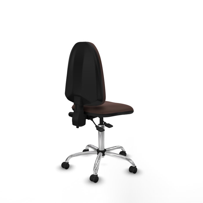 PIQUERAS Y CRESPO Silla de oficina Aýna Marrón oscuro sin brazos PIQUERAS Y CRESPO Silla de oficina Aýna Marrón oscuro sin brazos