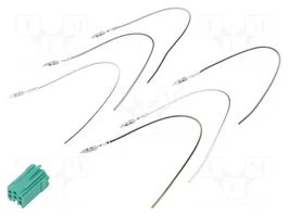 4CARMEDIA Conector de coche ISO mini enchufe con 6 pines