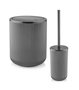 Mijölnir BNYST-2-5 Juego de Baño de Plástico de 5 Piezas Antracita para Decoración y Funcionalidad