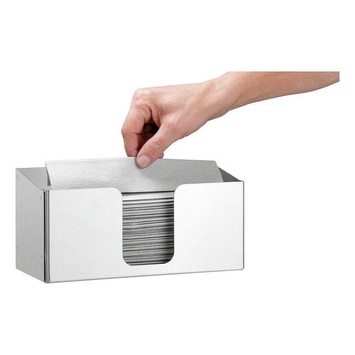 Bartscher ILZF20 Dispensador de toallas de papel plata