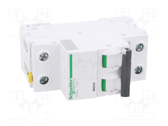SCHNEIDER ELECTRIC Interruptor magnetotérmico ACTI9 iC60N 2A 2P Característica D SCHNEIDER ELECTRIC Interruptor magnetotérmico ACTI9 iC60N 2A 2P Característica D