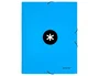 Antartik Carpeta de gomas tres solapas azul A4
