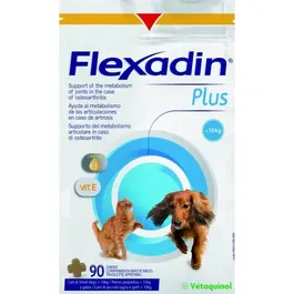 Vetoquinol Flexadin Plus 30 Comprimidos Masticables para Perros con Artrosis Omega-3 Glucosamina Condroitina