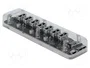 DeLOCK Hub USB 3.0 con 7 puertos, Transparente, 64088